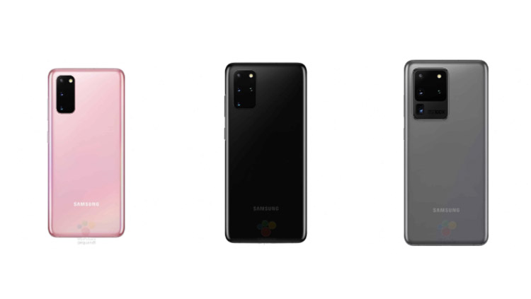Samsung Galaxy S20系列官方渲染图曝光