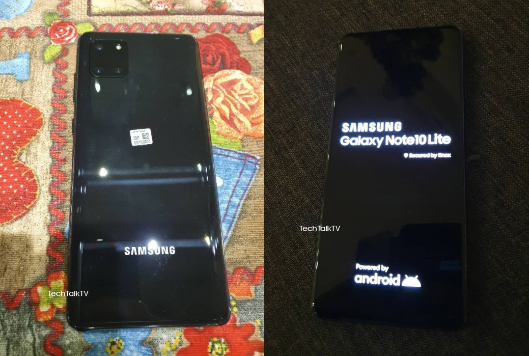 Samsung Galaxy Note 10 Lite真机曝光