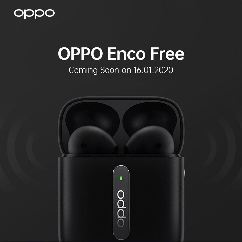 OPPO Enco Free真无线耳机将在1月16日发布 1