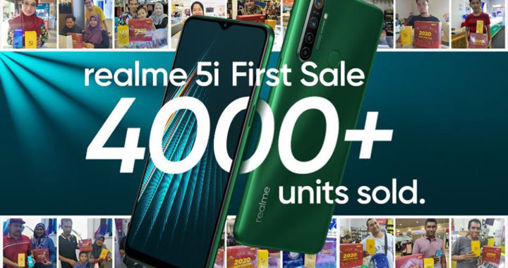 大马realme 5i首销日售出超过4000台