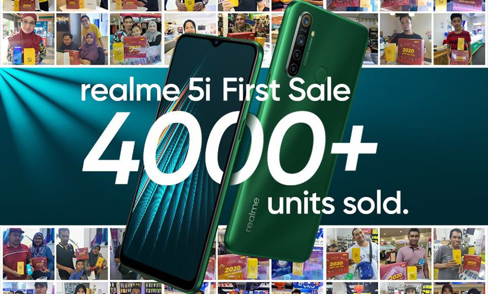 大马realme 5i首销日售出超过4000台