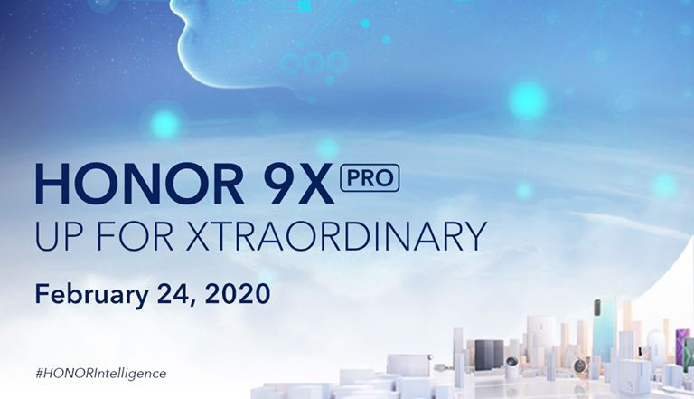 国际版HONOR 9X Pro将于2月24日发布