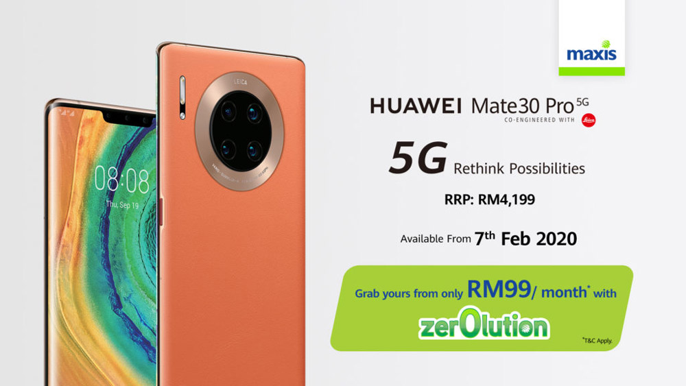 体验 “快”人一步：Huawei Mate30 Pro 5G 电讯商套餐！全马首款5G认证手机正式开卖！ 1