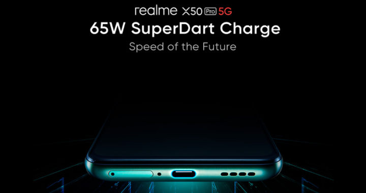 realme X50 Pro 5G将搭载SuperDart 65W快充