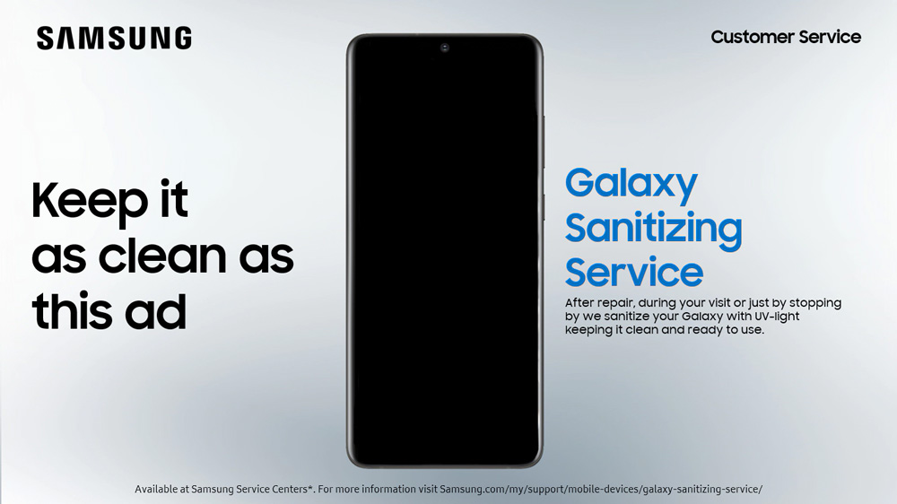 大马Samsung将免费提供Galaxy手机消毒服务