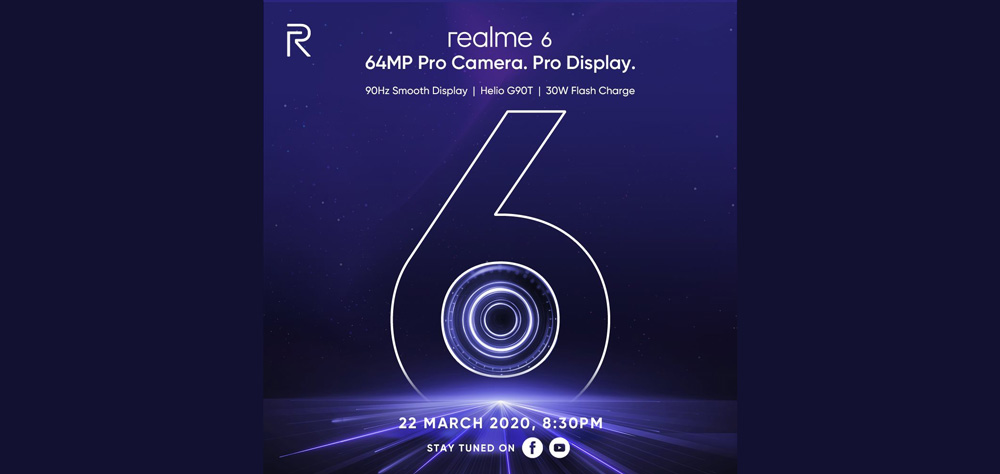 大马realme 6将在3月22日