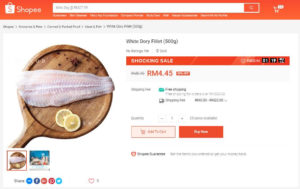 Shopee开始销售生鲜类产品