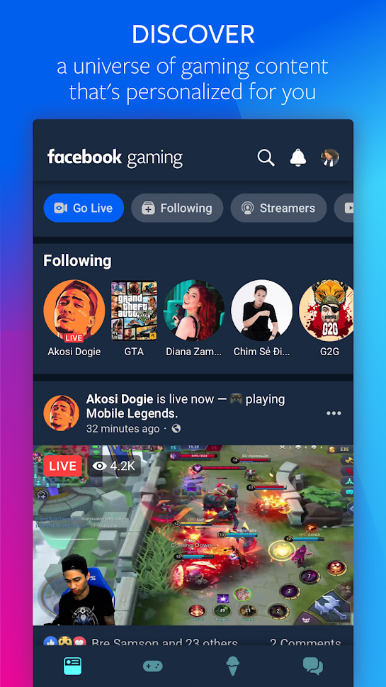 Facebook Gaming上架谷歌Play