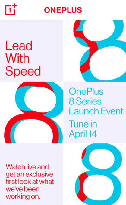 OnePlus 8系列将在4月14日发布