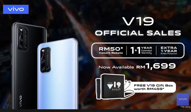 大马vivo V19正式发布，售价RM1699！ 2