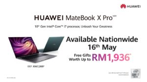 大马华为Matebook X Pro发布