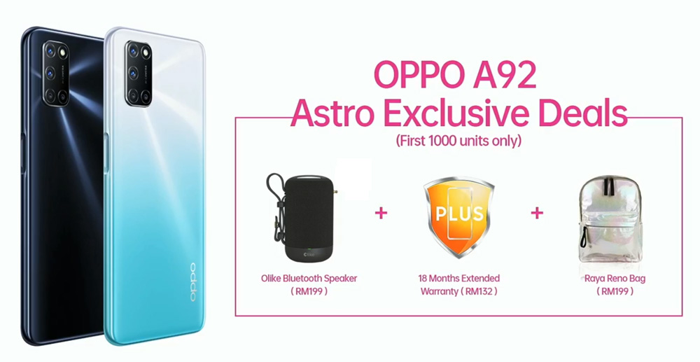 大马OPPO A92发布，售价RM1199！ 2