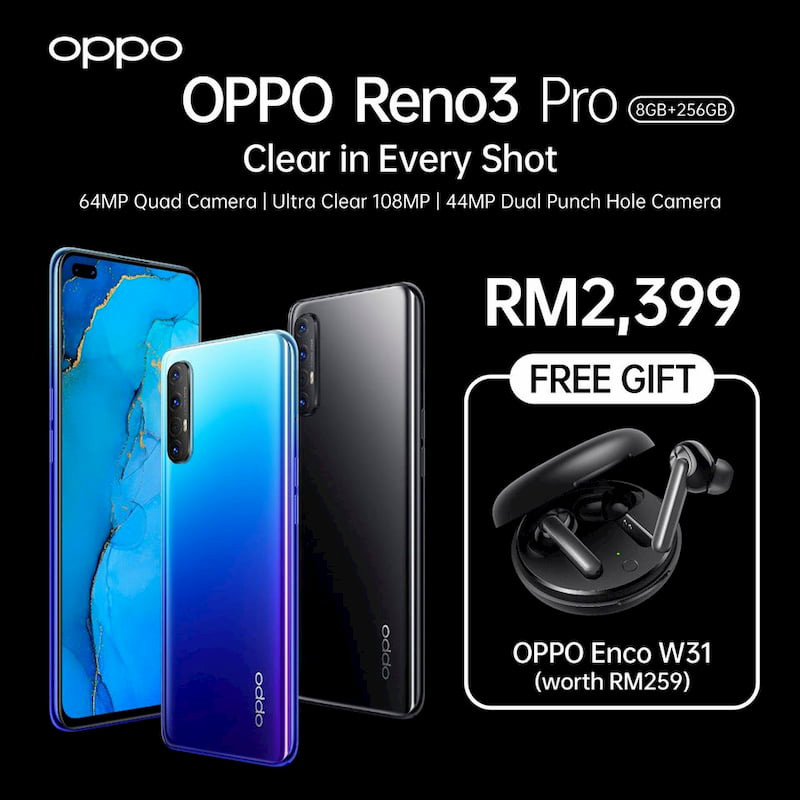 大马OPPO Reno 3、Reno 3 Pro发布，售价RM1699起！ 12