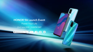 大马HONOR 9A将于6月23日发布