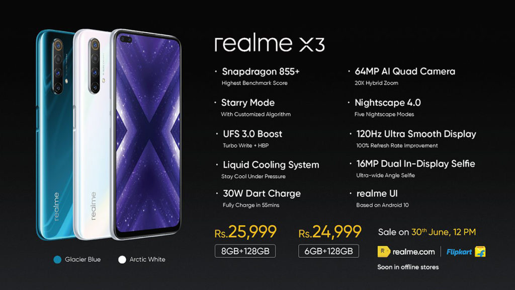 realme X3印度发布