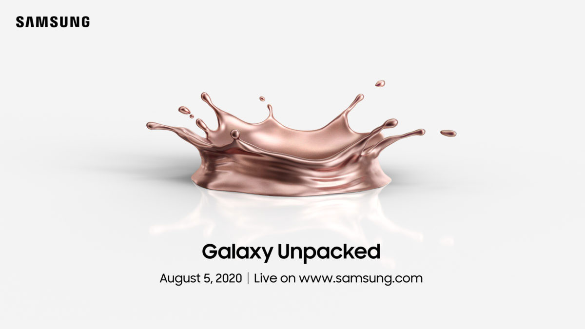 三星Galaxy Note 20系列将在8月5日发布