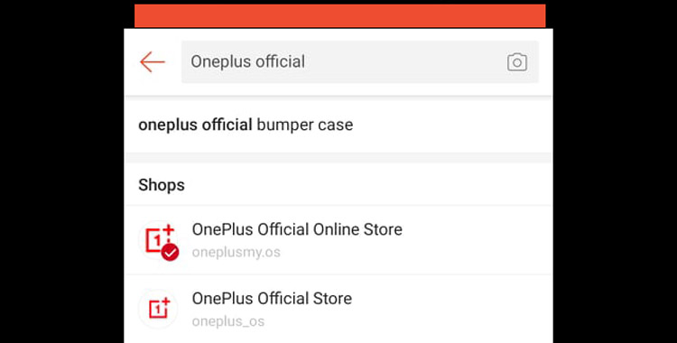 Shopee出现2个OnePlus官方商城