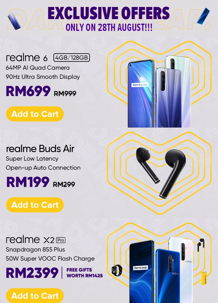 realme超级品牌日8月28日开跑：买手机送高达RM1425赠品！ 7