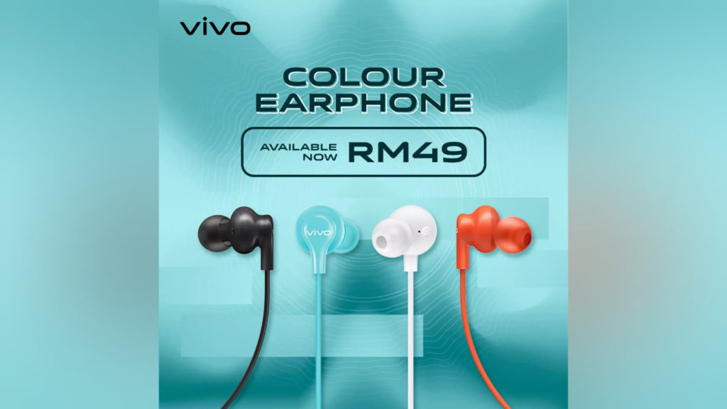马来西亚vivo发布新品vivo Colour Earphone 1