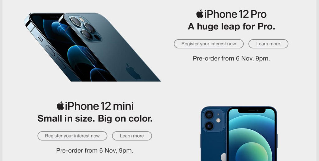 大马iPhone 12系列11月6日开启预购