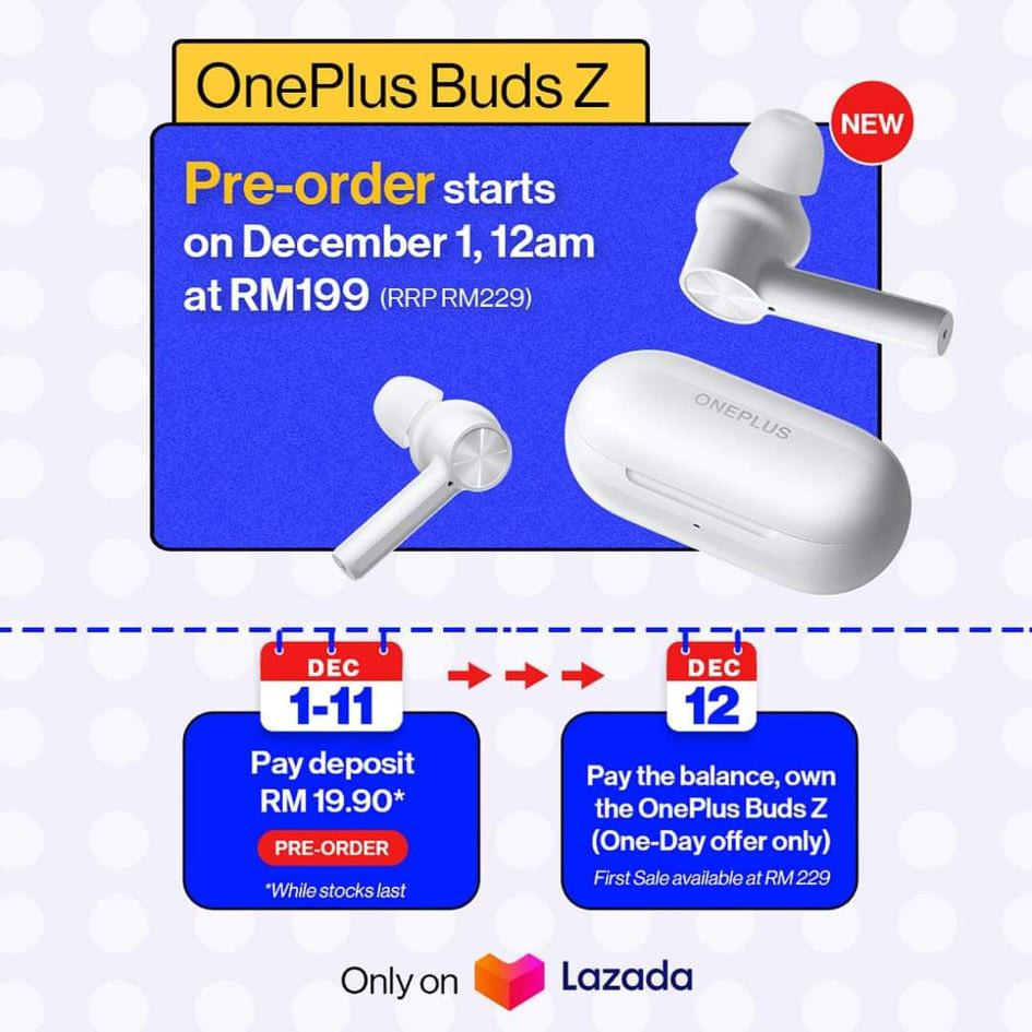 大马OnePlus Buds Z发布，首销RM199！ 1