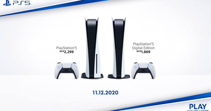 大马Sony PS5 11月12日起开启预购