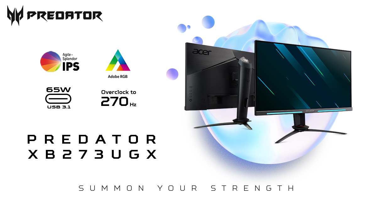 Acer推出两款Type-C显示器，Predator新增Orion 3000 6