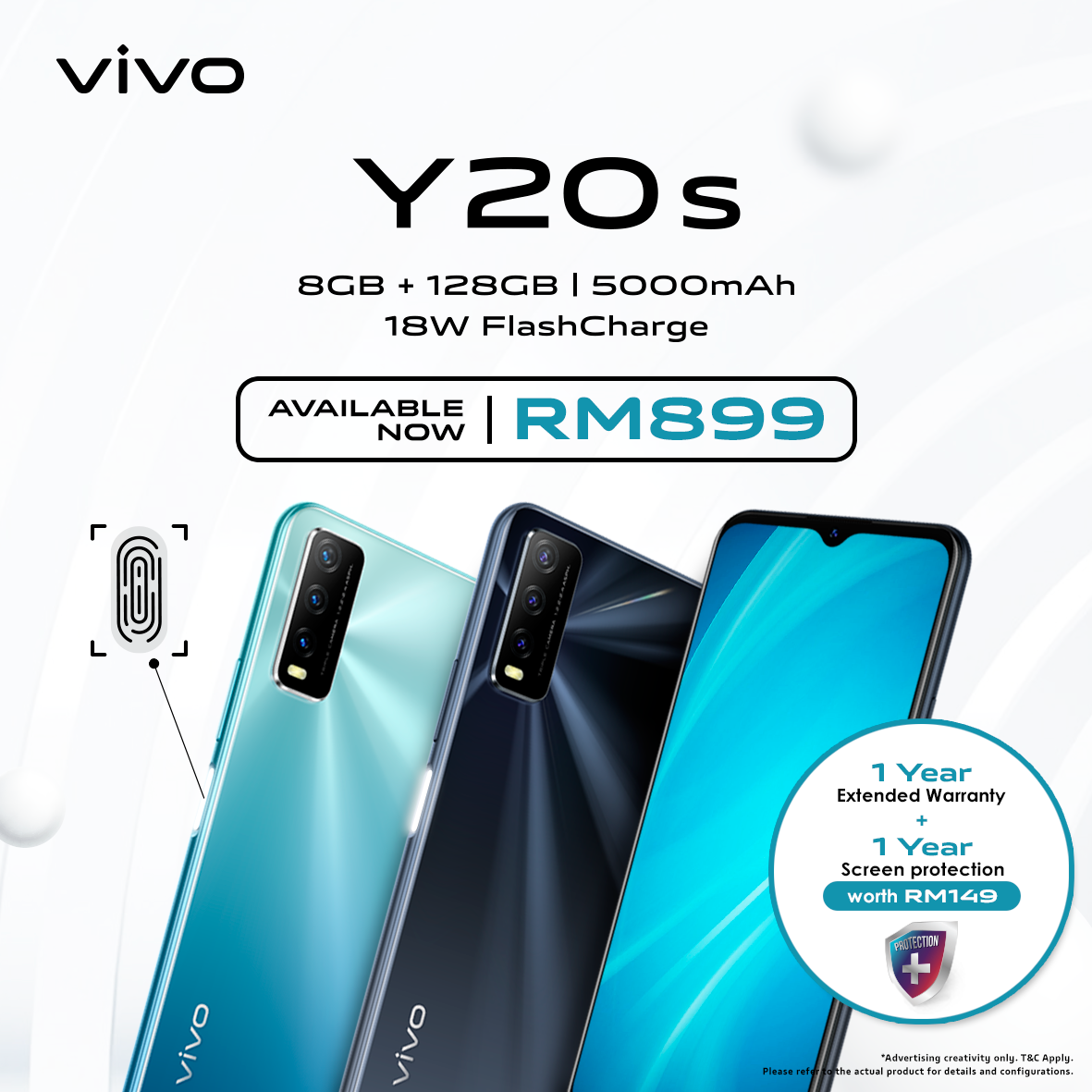 大马vivo Y20s发布：售价RM899