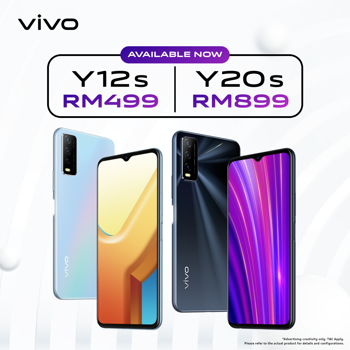 大马vivo Y12s发布：5000mAh大电池手机，售价RM499起