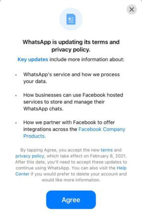 WhatsApp强制共享FB资料，用户不同意将被删除帐号！ 1