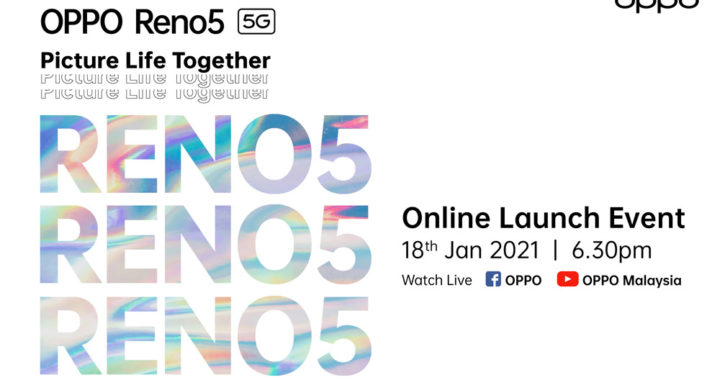 大马OPPO Reno 5系列将在1月18日发布