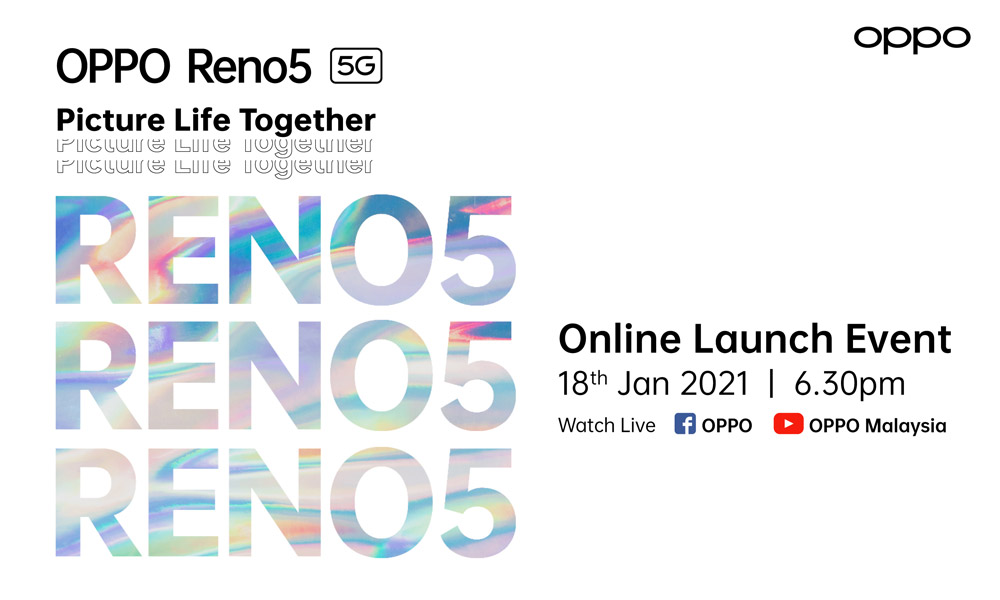 大马OPPO Reno 5系列将在1月18日发布