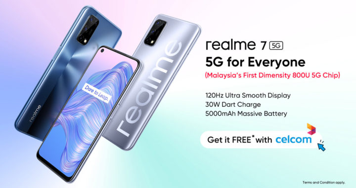 通过Celcom签订realme 7 5G，每月仅需RM98！ 8