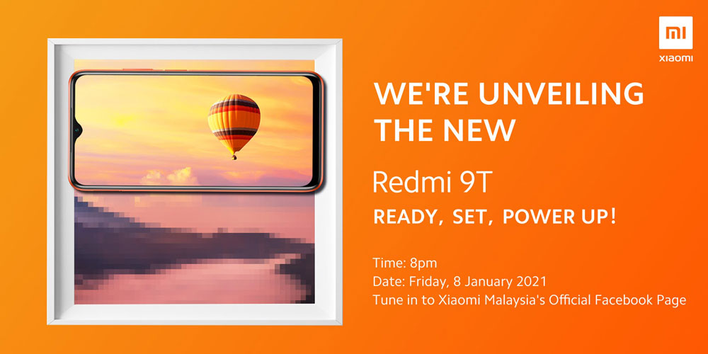 大马Redmi 9T将在1月8日发布