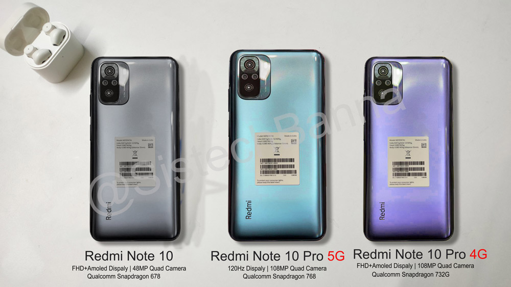 Redmi Note 10系列规格和售价曝光