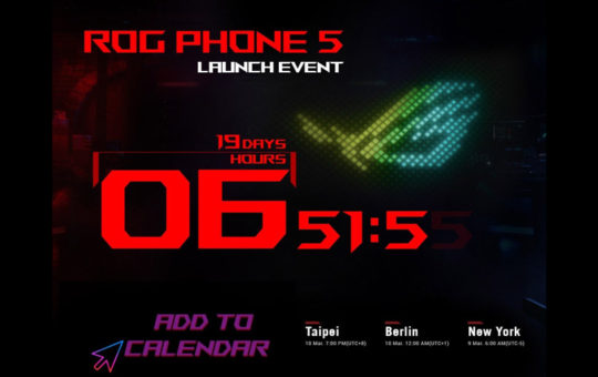 ASUS ROG Phone 5将在3月10日发布