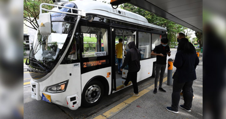 新加坡全自动驾驶公共巴士试跑，费用只需0.20新币 4