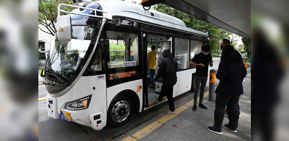 新加坡全自动驾驶公共巴士试跑，费用只需0.20新币 1