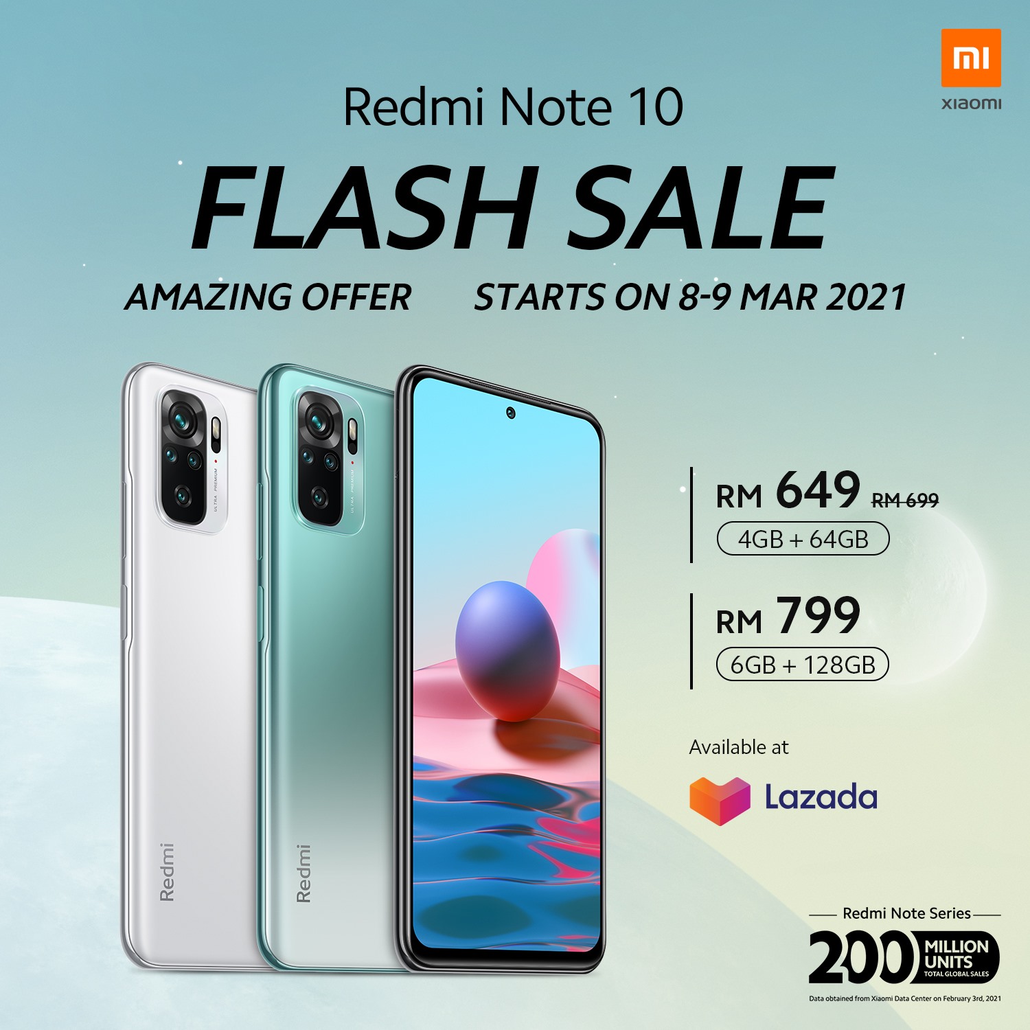 Redmi Note 10、Note 10 Pro大马3月8日开卖，售价RM699起！ 2
