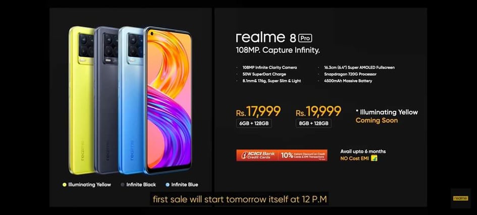 realme 8系列印度发布：旗下首款108MP镜头，售价约RM853起！ 11