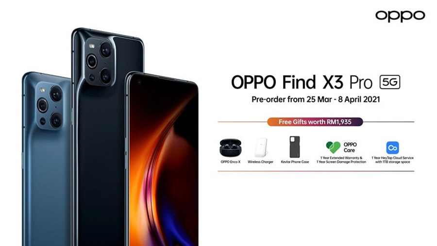 大马OPPO Find X3 Pro发布
