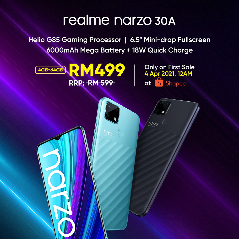 大马realme narzo 30A发布：首销价RM499！ 2