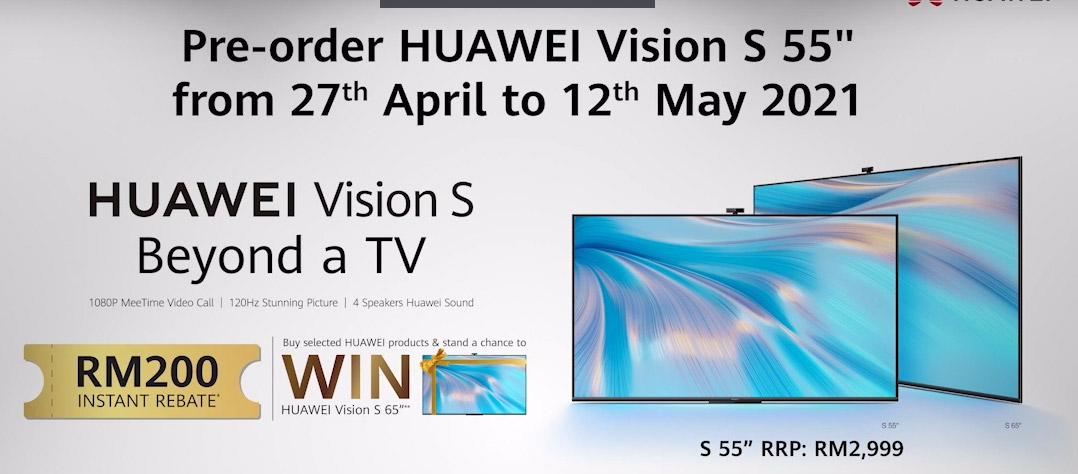 大马华为Vision S智慧屏发布，售价RM2999起！ 2