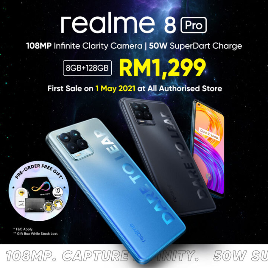 大马realme 8 Pro发布：108MP千元机皇！ 10