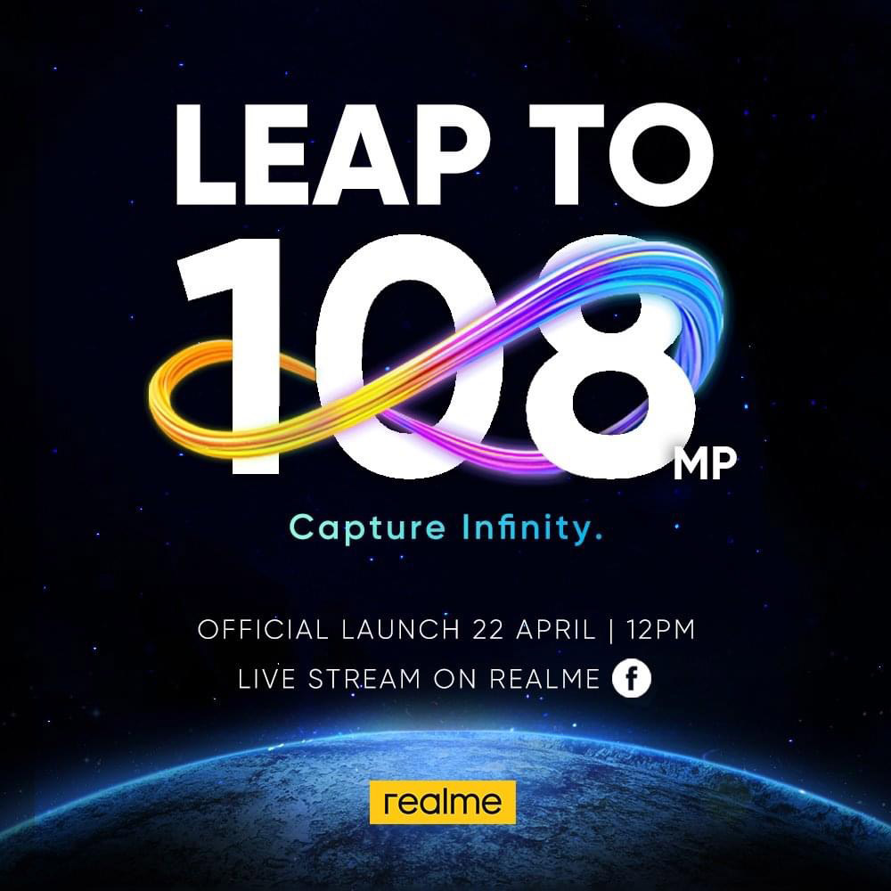 大马realme 8 Pro将于4月22日发布
