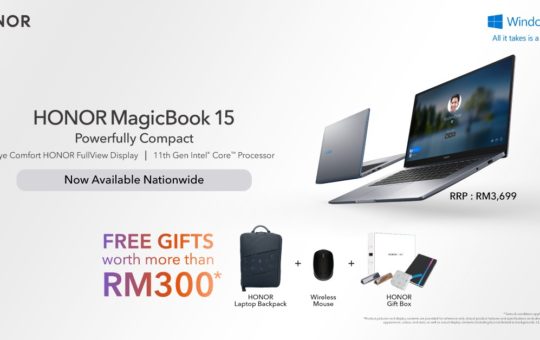 HONOR MagicBook 15正式开卖,，买就送价值RM300+礼品！ 2