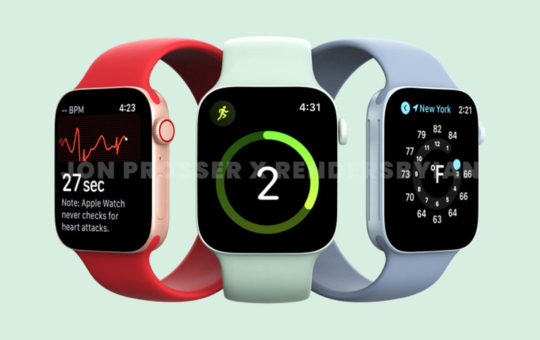 Apple Watch Series 7渲染图曝光