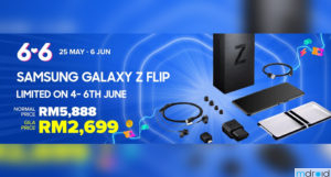 Samsung Galaxy Z Flip 6月6日半价优惠