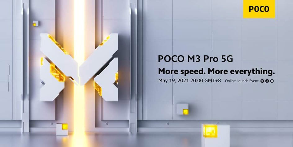 POCO M3 Pro 5G将于5月19日发布