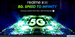 大马realme 8 5G将在5月27日在大马发布